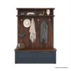 Picture of Tequesta Entryway Two tone Solid wood Hall Tree with Bench and Shoe Storage
