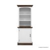 Picture of Morven Solid Wood White Bookcase with Door