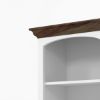 Picture of Morven Solid Wood White Bookcase with Door