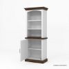 Picture of Morven Solid Wood White Bookcase with Door