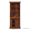 Picture of Lithia Tall Solid Wood Bookcase with Door