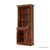 Picture of Lithia Tall Solid Wood Bookcase with Door