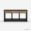 Picture of Aventura Black Entryway Console Table with Storage