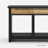 Picture of Aventura Black Entryway Console Table with Storage