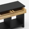 Picture of Aventura Black Entryway Console Table with Storage