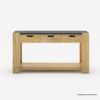 Picture of Stanley Solid Wood Modern Console Table with Drawers