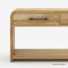 Picture of Okeechobee Waterfall Curved Console Table with Drawers