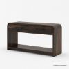 Picture of Okeechobee Waterfall Curved Console Table with Drawers