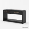 Picture of Okeechobee Waterfall Curved Console Table with Drawers