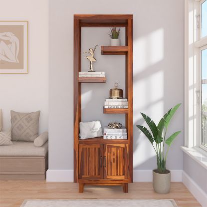 Picture of Atwater Tall and Narrow Bookcase with Door