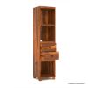 Picture of Colton Solid Wood Tall Narrow Bookcase with Drawers (73")