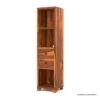 Picture of Colton Solid Wood Tall Narrow Bookcase with Drawers (73")
