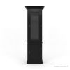 Picture of Altadena Tall Black Glass Door Bookcase with Cabinet (84")