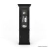 Picture of Altadena Tall Black Glass Door Bookcase with Cabinet (84")