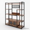 Picture of Starke 5 Shelf Traditional Kitchen Bakers Rack with Storage