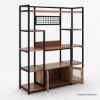 Picture of Starke 5 Shelf Traditional Kitchen Bakers Rack with Storage