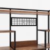 Picture of Starke 5 Shelf Traditional Kitchen Bakers Rack with Storage