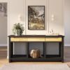 Picture of Aventura Black Entryway Console Table with Storage
