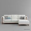 Picture of Idyllwild Mid Century Modern 3 Seat Sofa Couch With Chaise