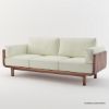 Picture of Hemet Living Room 3 Seater Mid Century Modern Sofa
