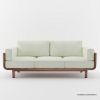 Picture of Hemet Living Room 3 Seater Mid Century Modern Sofa