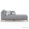 Picture of Fairfax L Shape Gray Sectional Sofa With Chaise
