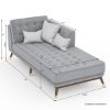 Picture of Fairfax L Shape Gray Sectional Sofa With Chaise