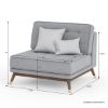 Picture of Fairfax L Shape Gray Sectional Sofa With Chaise