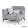 Picture of Fairfax L Shape Gray Sectional Sofa With Chaise