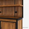 Picture of Mapleton Rustic Solid Wood Industrial Baker’s Rack with Cabinet