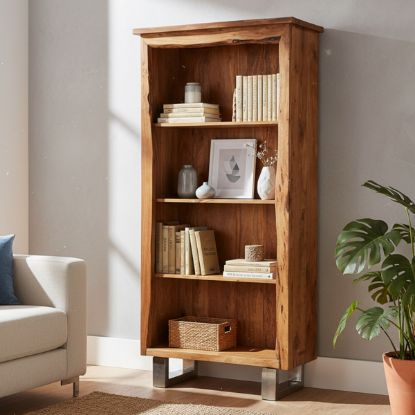 Picture of Rawlins Real Solid Wood Live Edge Bookcase (73")