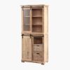 Picture of Stockton Barn Door Display Cabinet with Drawers