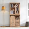 Picture of Stockton Barn Door Display Cabinet with Drawers