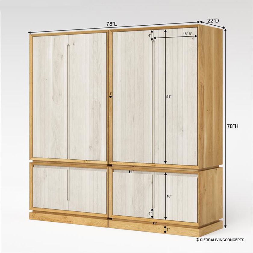 Picture of Manhattan Modern Armoire Wardrobe (Set of 2)
