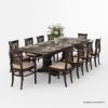 Picture of Chantilly Chic Solid Wood Extendable Dining Table Set For 8-10