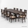 Picture of Chantilly Chic Solid Wood Extendable Dining Table Set For 8-10