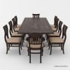 Picture of Chantilly Chic Solid Wood Extendable Dining Table Set For 8-10