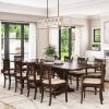 Picture of Chantilly Chic Solid Wood Extendable Dining Table Set For 8-10
