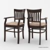 Picture of Chantilly Chic Handcrafted  Dining Armchair with Upholstered Seat