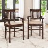 Picture of Chantilly Chic Handcrafted  Dining Armchair with Upholstered Seat
