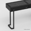 Picture of Cobb Modern Black Makeup Vanity Desk with stool