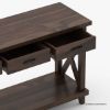 Picture of Antwerp Dark Wood Console Table with Storage
