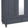 Picture of Marysville Solidwood Large Mirrored Armoire Wardrobe
