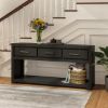 Picture of Oaso Modern Farmhouse Entryway Console Table with Drawers