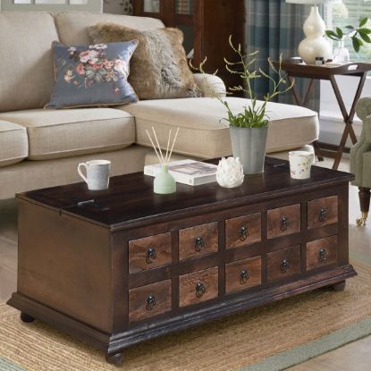 Picture of Ridge Storage Trunk Coffee Table With Drawers