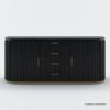 Picture of Perris Solid Wood Modern Black Fluted Sideboard with Drawers