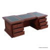 Picture of Ucla Mahogany Wood Presidential Resolute Desk with Leather Top