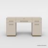 Picture of Lafayette Two Tone Modern Mirrored Vanity Desk