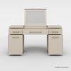 Picture of Lafayette Two Tone Modern Mirrored Vanity Desk