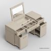 Picture of Lafayette Two Tone Modern Mirrored Vanity Desk